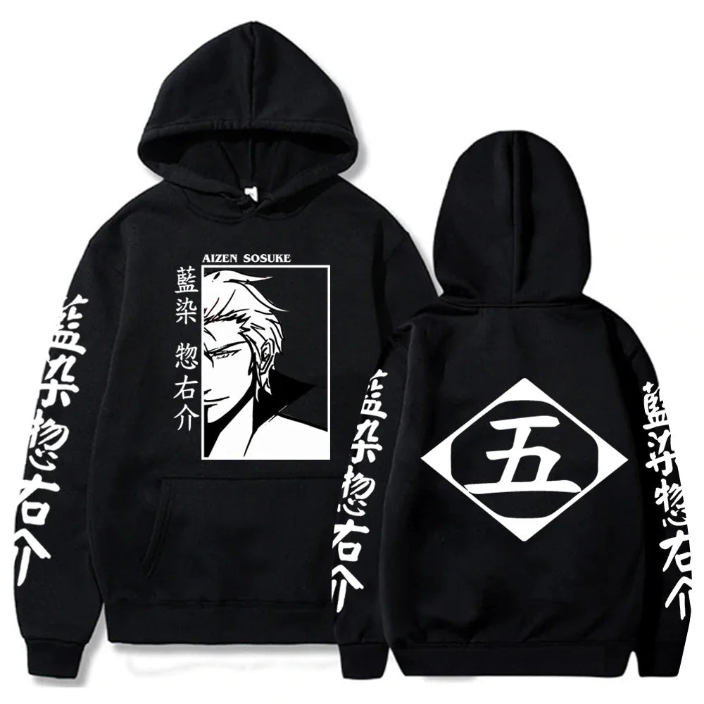 Sweat Pull à Capuche Bleach Sōsuke Aizen Noir