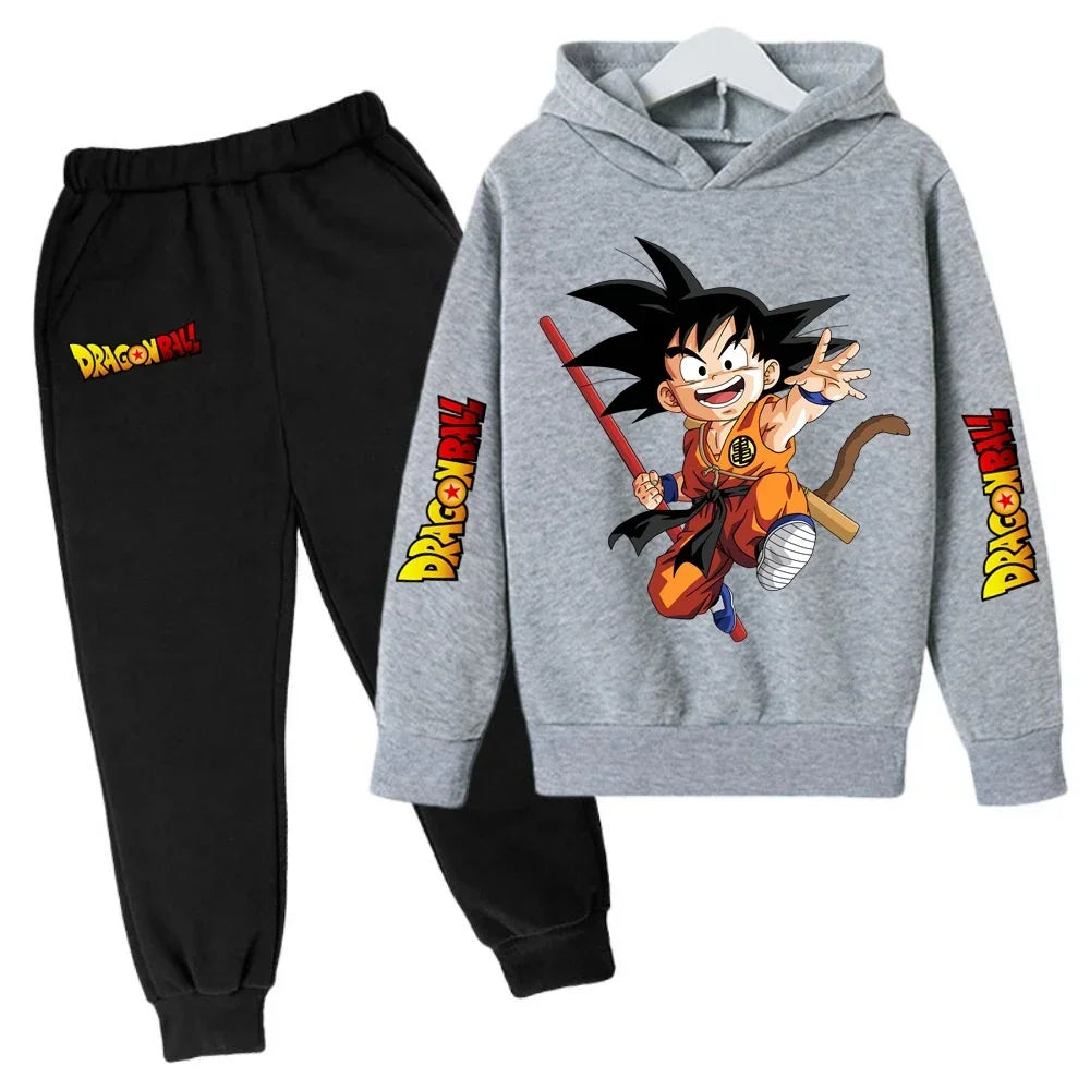 Ensemble Sweat &amp; Pantalon Enfant Dragon Ball Goku Gris et Noir