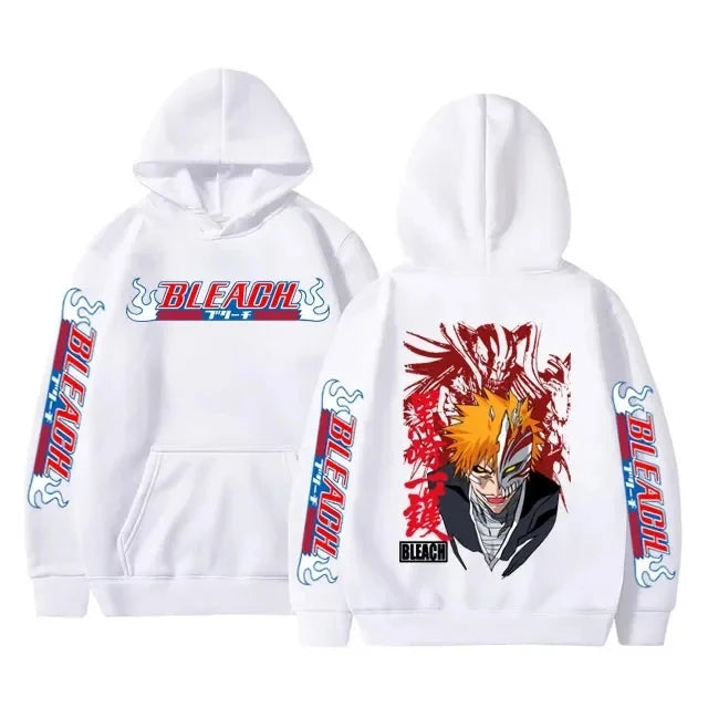 Sweat Pull à Capuche Bleach Ichigo Kurosaki Blanc