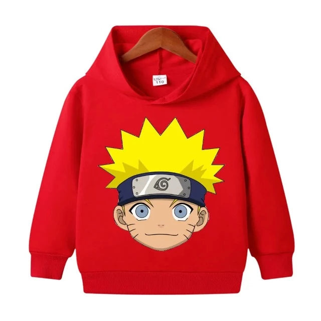 Sweat Enfant Naruto Uzumaki Pull rouge