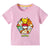 T-Shirt Pokemon Enfant Team Fille Garçon ROSE