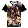 T-Shirt pour Enfant Attaque des Titans Eren & Levi Garçon Fille