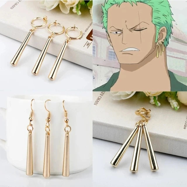 Boucles d&#39;Oreilles One Piece Roronoa Zoro