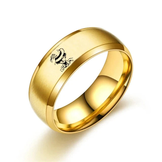 Bague One Piece Monkey D. Luffy Or