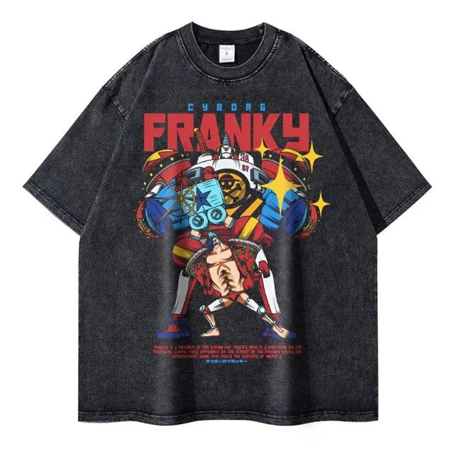 T-Shirt Vintage One Piece Cyborg Franky