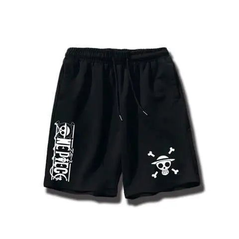 Short One Piece Jolly Roger Noir