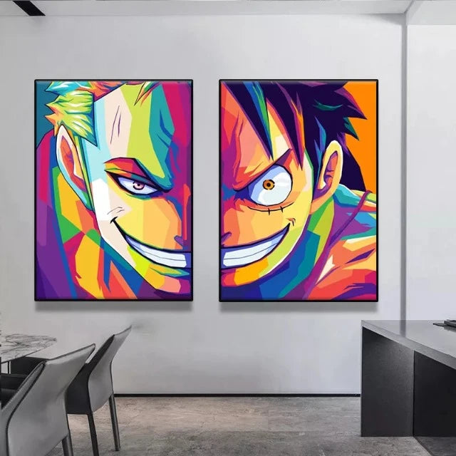Poster One Piece Luffy vs Zoro