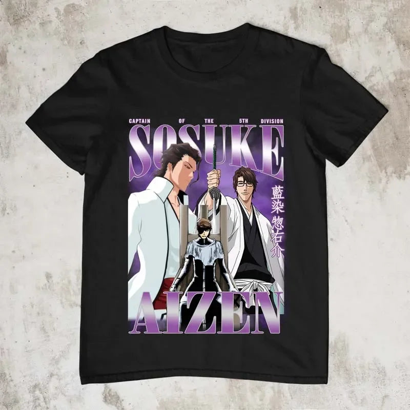 T-Shirt Bleach Sōsuke Aizen Noir