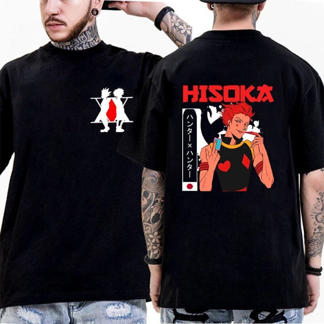 T-Shirt Maglietta Hunter x Hunter Hisoka con Logo