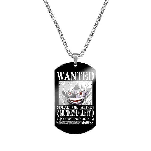 Collier Pendentif One Piece Wanted Luffy Gear 5