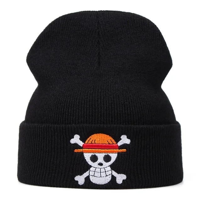 Bonnet One Piece Jolly Roger NOIR