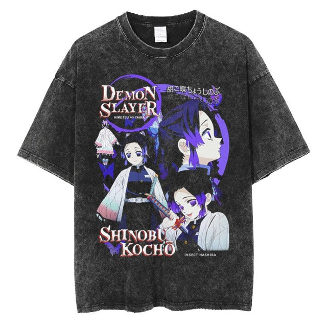 T-Shirt Maglietta Oversized Demon Slayer Shinobu Kocho