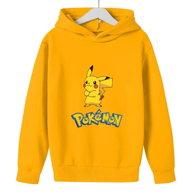 Sweatshirt Pull à Capuche Enfant Pokemon Pikachu Jaune
