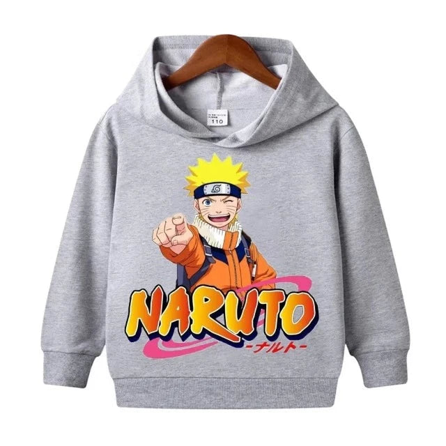 Sweat Enfant Naruto Ninja Pull gris