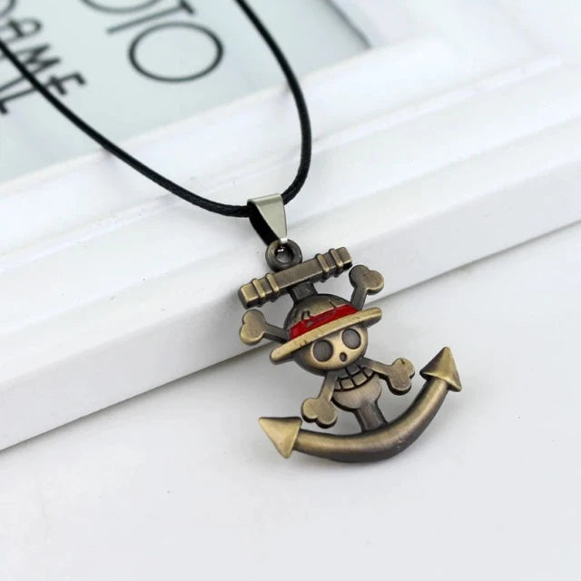 Collier Pendentif One Piece Jolly Roger