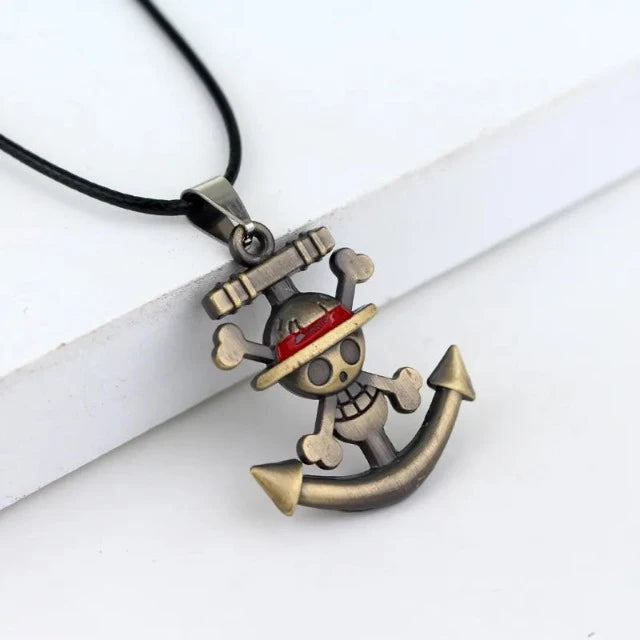 Collier Pendentif One Piece Jolly Roger