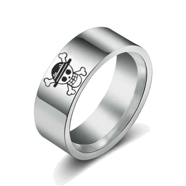 Bague One Piece Jolly Roger Argent