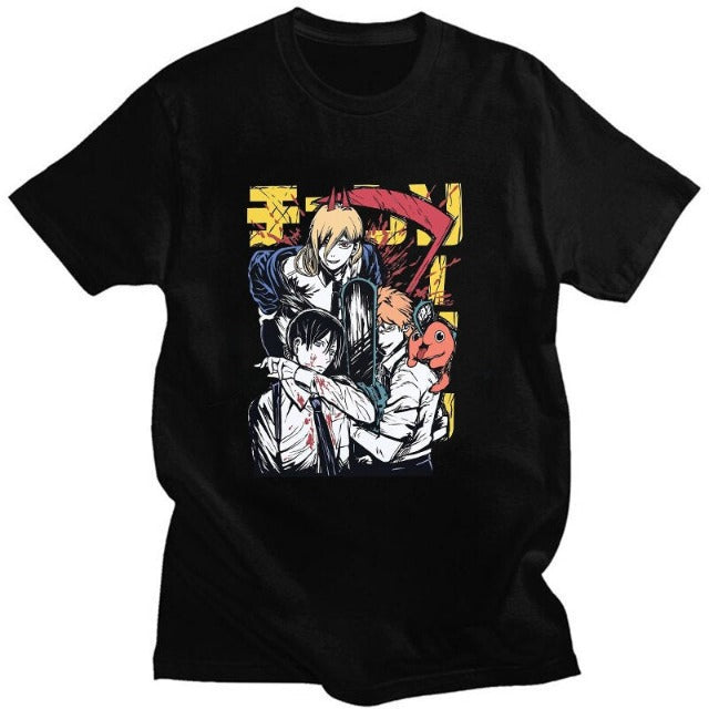 T-Shirt Chainsaw Man Personnages