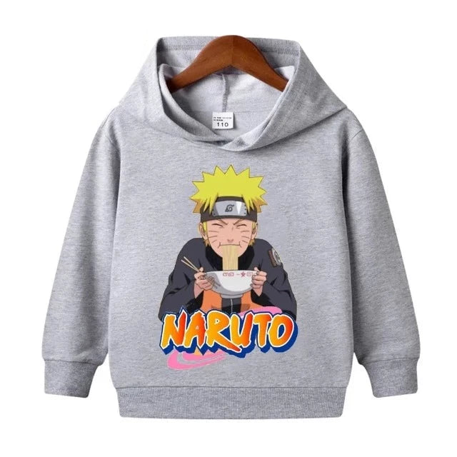 Sweat Enfant Naruto Ramen Pull gris