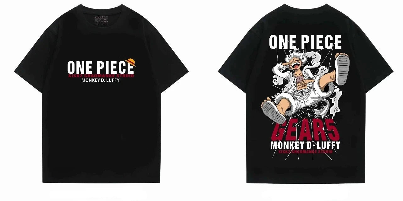 T-Shirt One Piece Luffy Gear 5 Noir