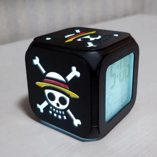 Réveil One Piece Lumineux Jolly Roger
