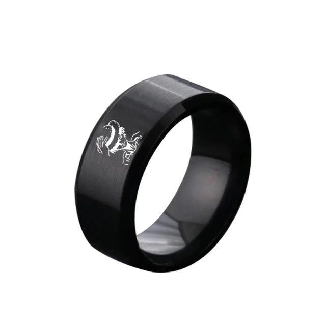 Bague One Piece Monkey D. Luffy Noir