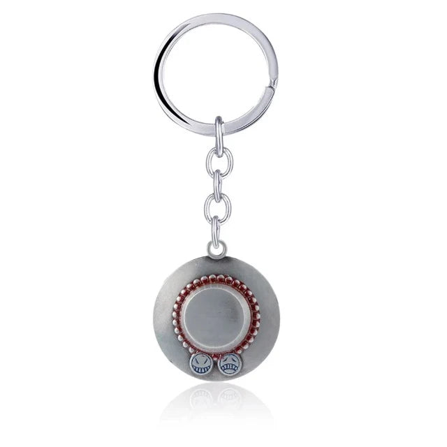Porte-Clés One Piece Ace aux Poings Ardents Argent