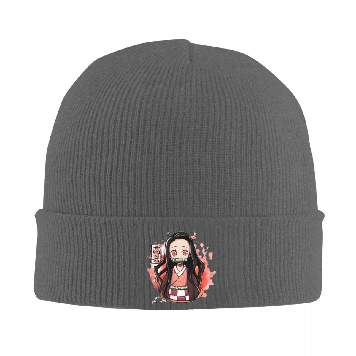 Bonnet Demon Slayer Nezuko Gris Foncé