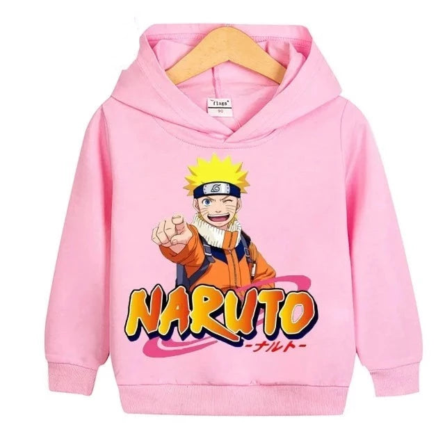 Sweat Enfant Naruto Ninja Pull rose