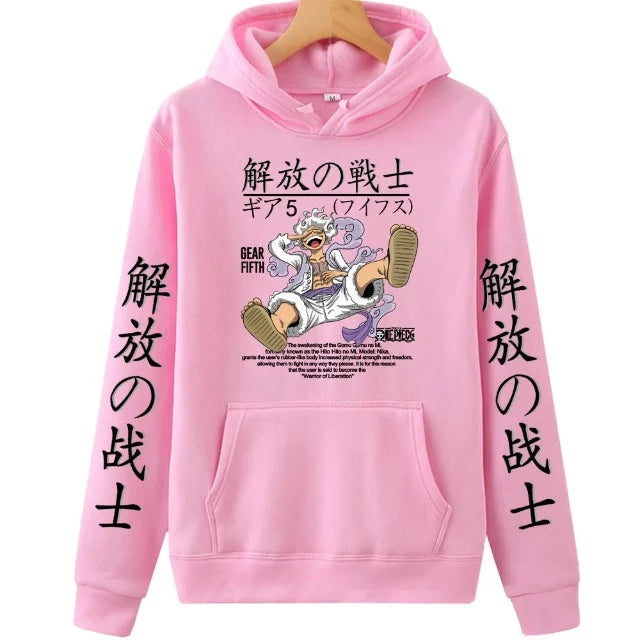 Sweat Pull One Piece Luffy Gear Fifth Rose