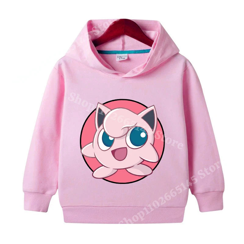 Felpa con cappuccio Pokémon per bambini Jigglypuff