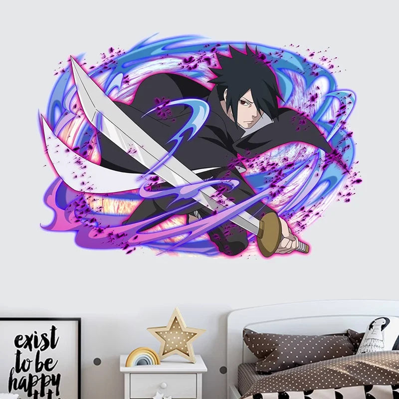 Sticker Mural Sasuke Uchiha Naruto