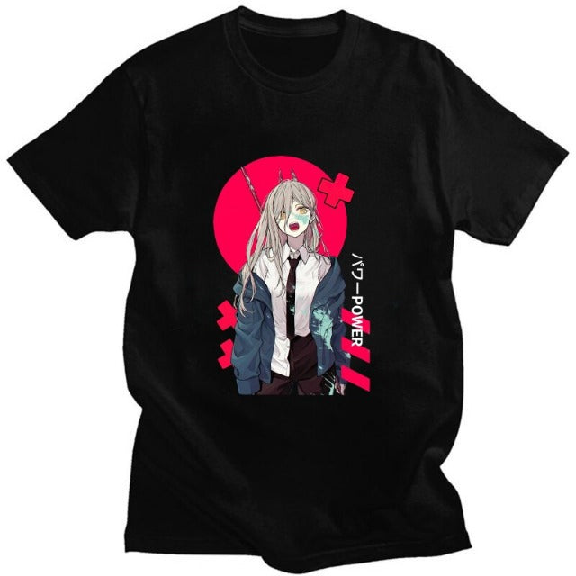 T-Shirt Maglietta Chainsaw Man Power