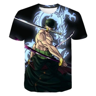 Vaikiški marškinėliai One Piece Roronoa Zoro Mergaitė Berniukas  - 4 metai
