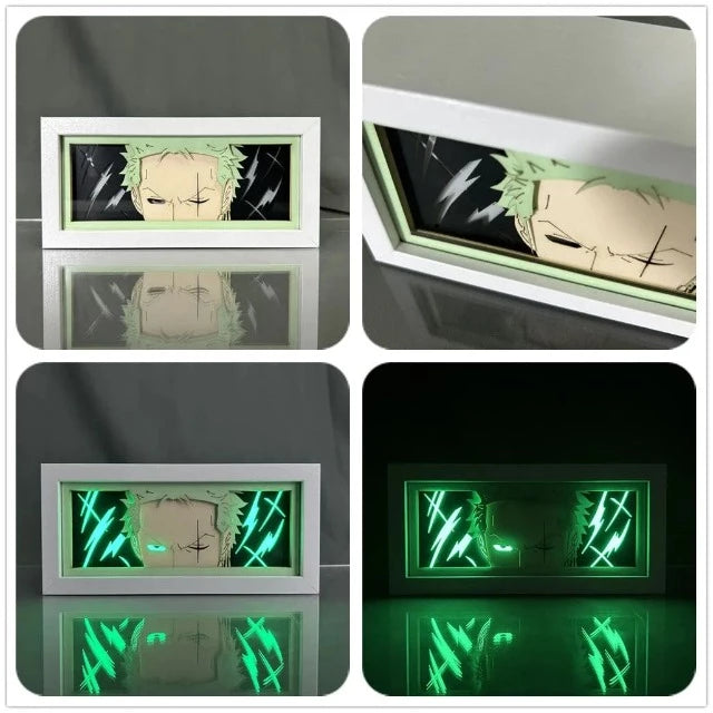 Tableau Cadre Lumineux One Piece Roronoa Zoro