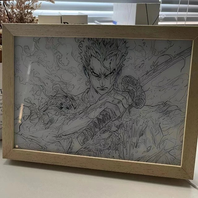 Cadre Lumineux One Piece Roronoa Zoro