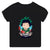 T-Shirt My Hero Academia Enfant Izuku Repas Fille Garçon NOIR