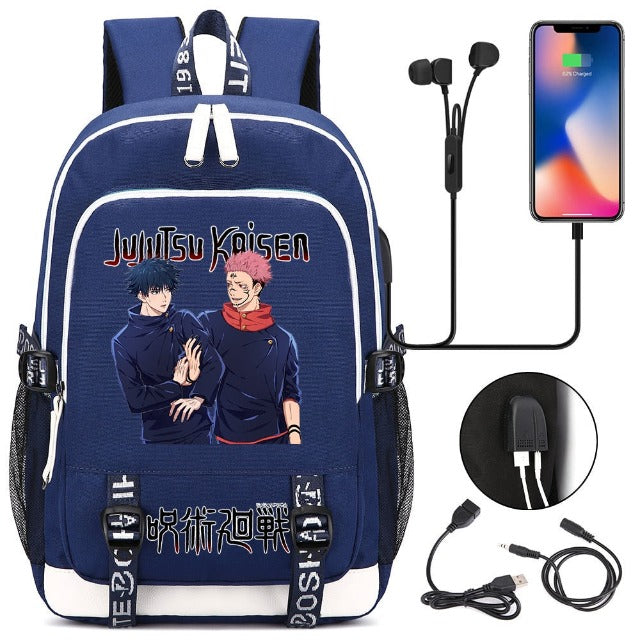 Sac à Dos Connecté Jujutsu Kaisen Yuji & Megumi Cartable
