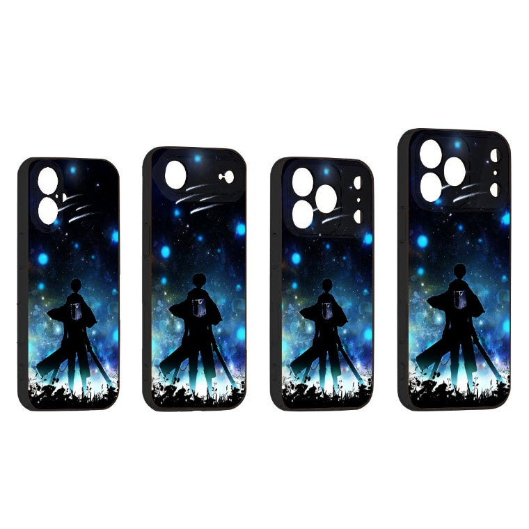 Coque de téléphone pour iPhone Attaque Des Titans Livaï ciel étoilé
