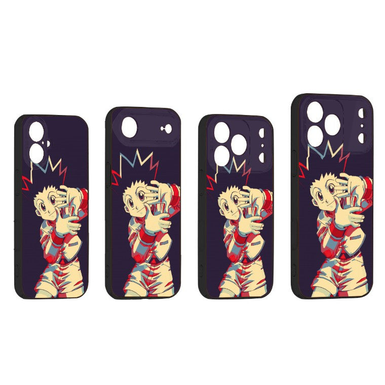 Coque de téléphone pour iPhone noire Hunter x Hunter Gon