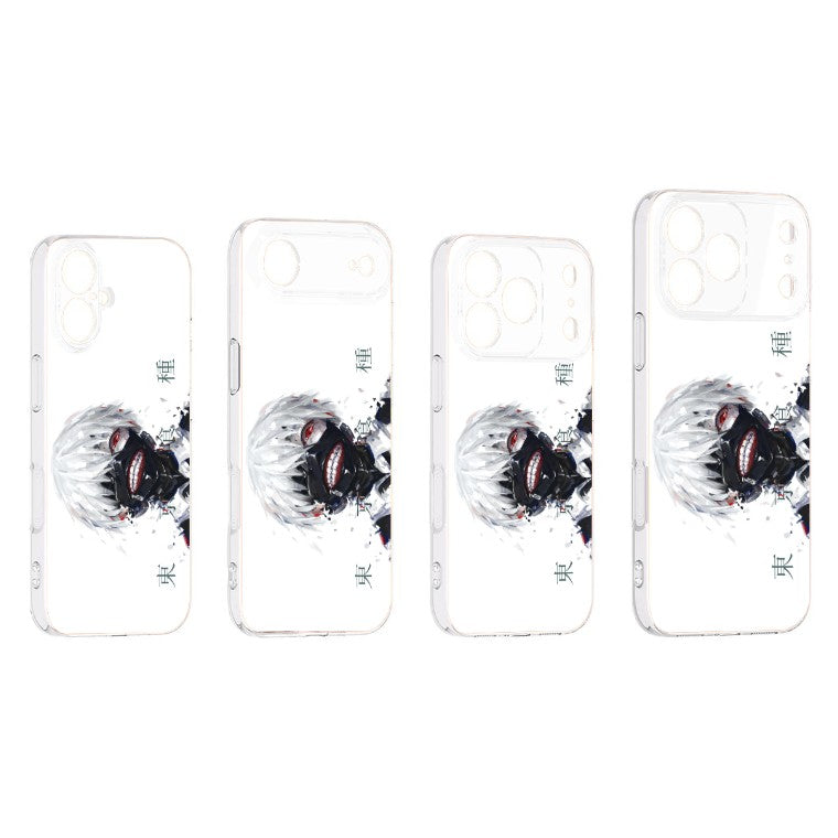 Coque de téléphone blanche pour iPhone Tokyo Ghoul Ken Kaneki