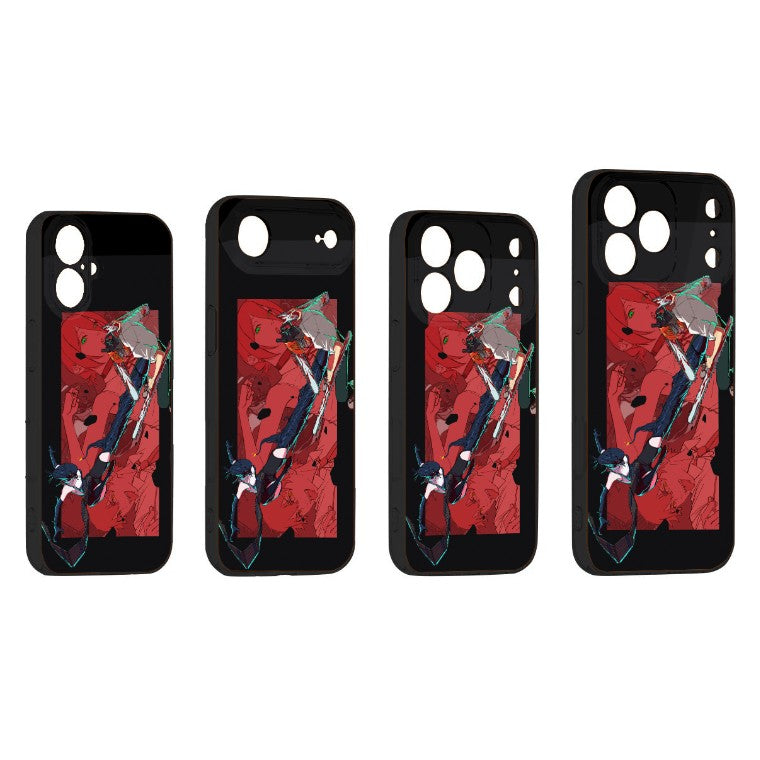 Coque de téléphone pour iPhone Chainsaw Man Denji et Reze
