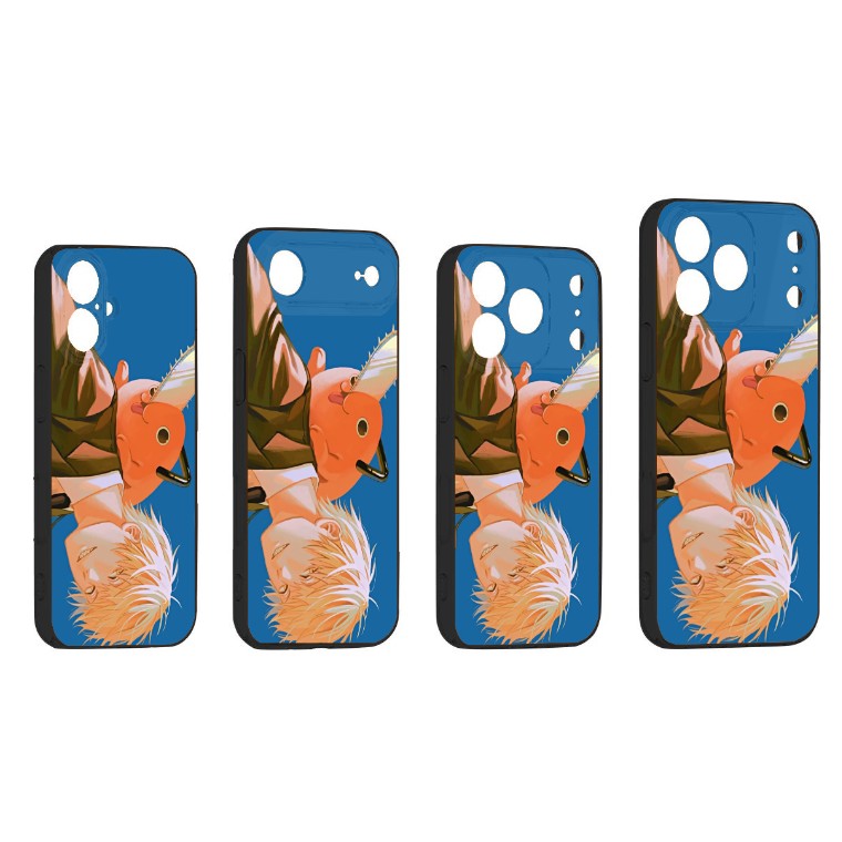Coque de téléphone pour iPhone Chainsaw Man Pochita et Denji