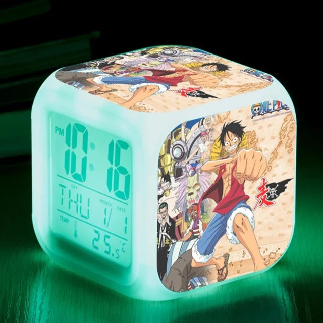 Réveil Digital Lumineux One Piece Luffy