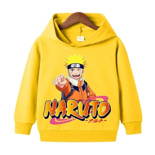 Sweat Enfant Naruto Ninja Pull jaune