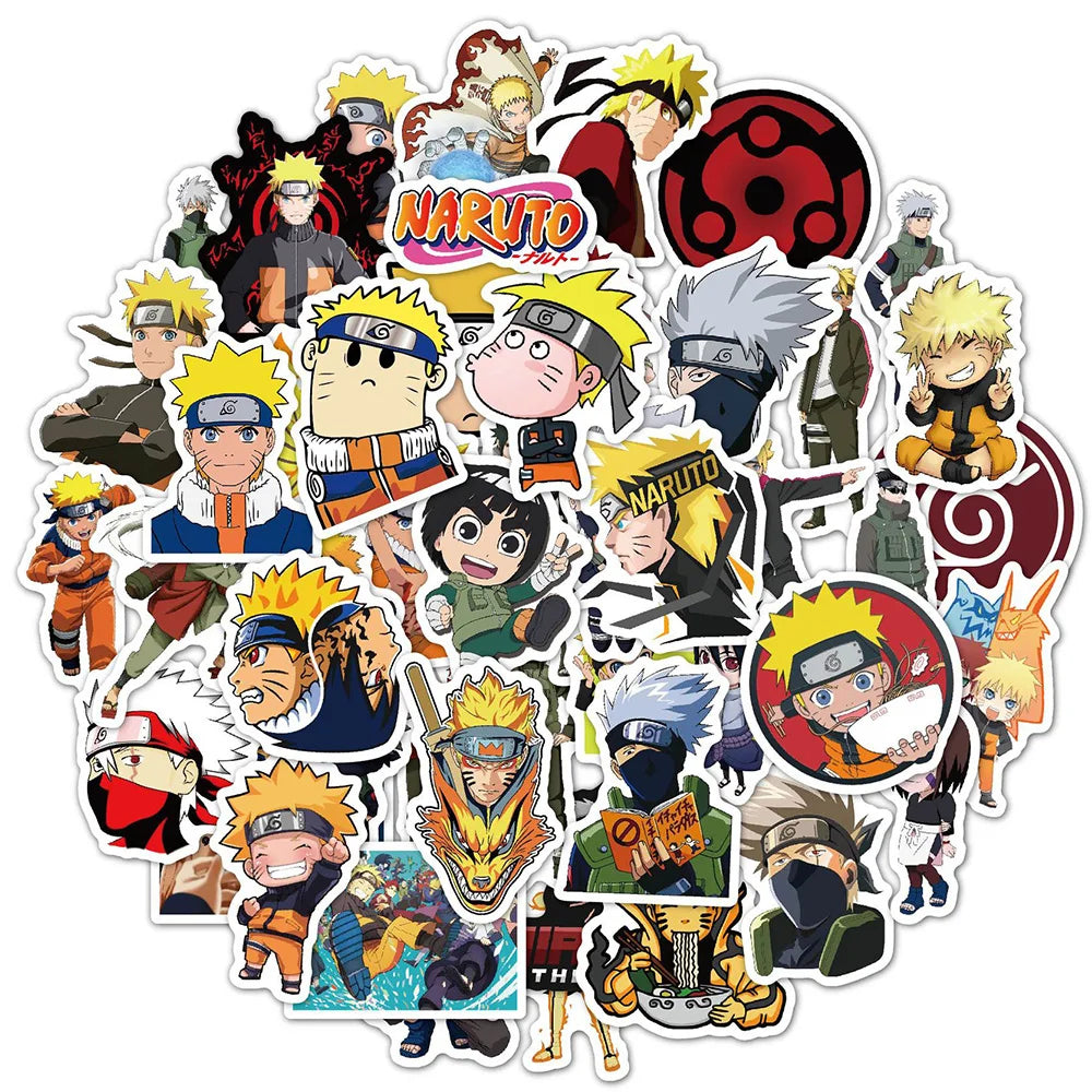 Lot de 50 Stickers Naruto