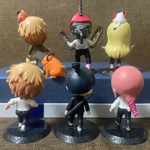 Packung mit 6 Chainsaw Man-Figuren