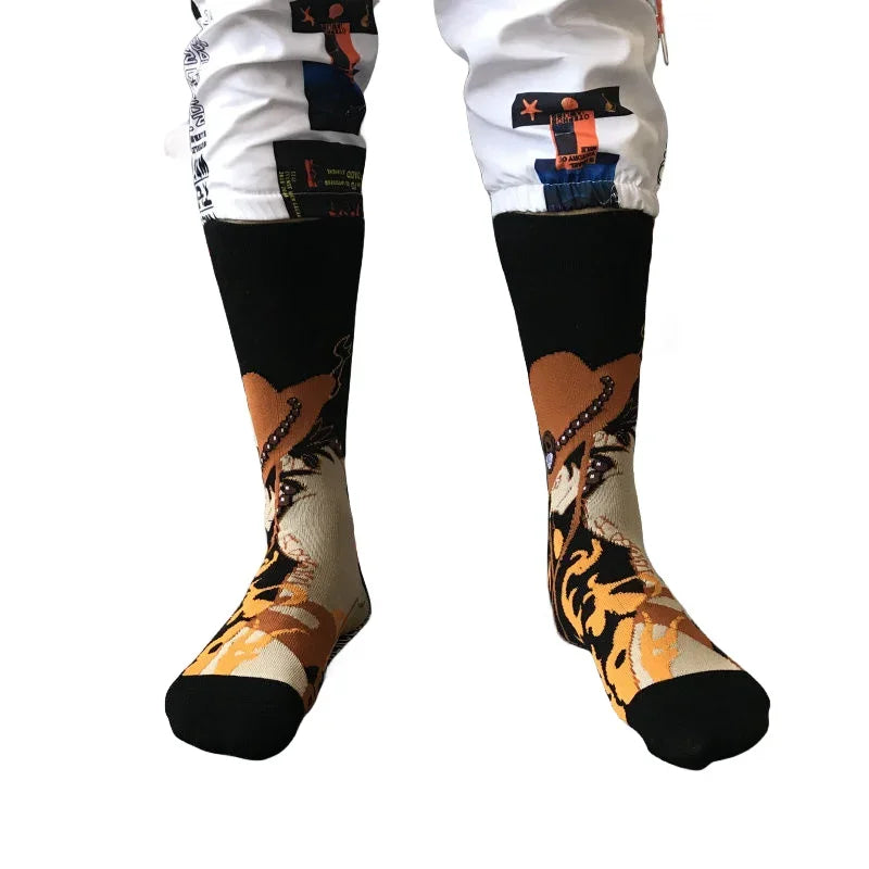 Chaussettes Longues en Coton One Piece Ace