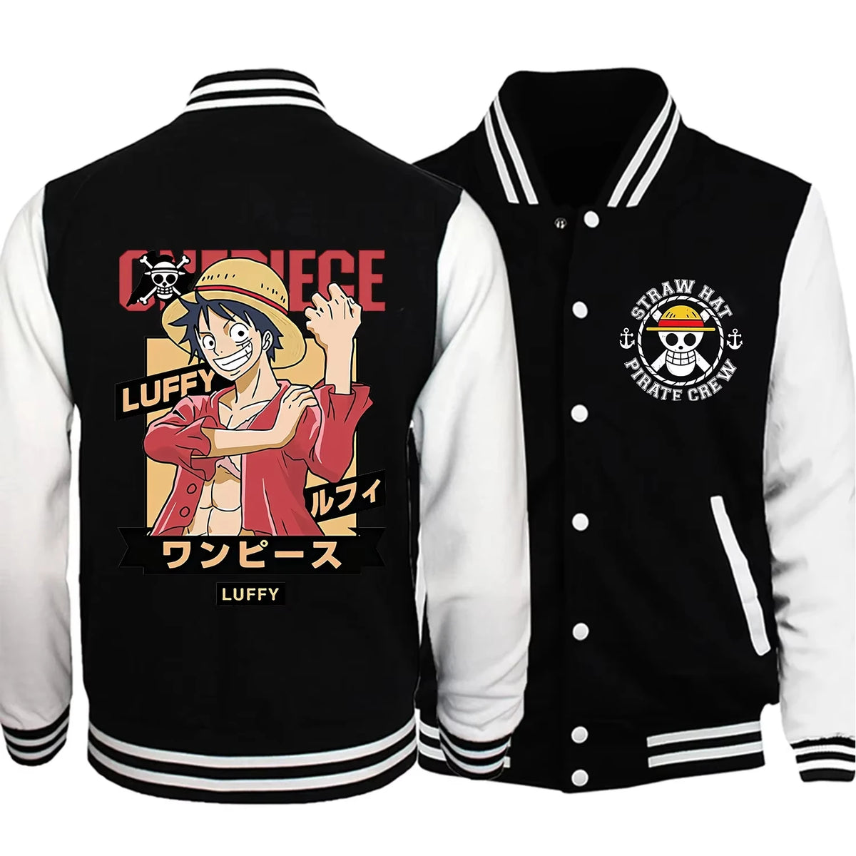 Veste Blouson  One Piece Luffy Pirate Crew
