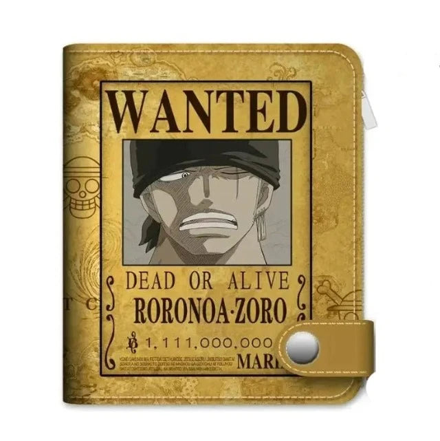 Portefeuille Porte-Monnaie One Piece Wanted Roronoa Zoro